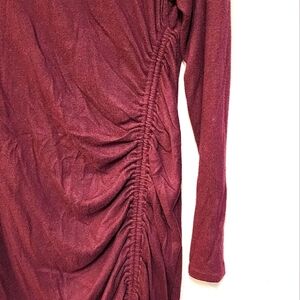 Nine West Sweater Mini Dress|Wine Size M|Long Sleeve Mini Dress| Cocktail Dress